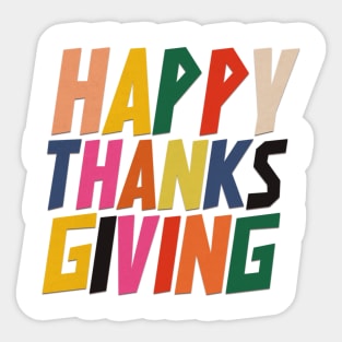 Happy Thanksgiving Sticker